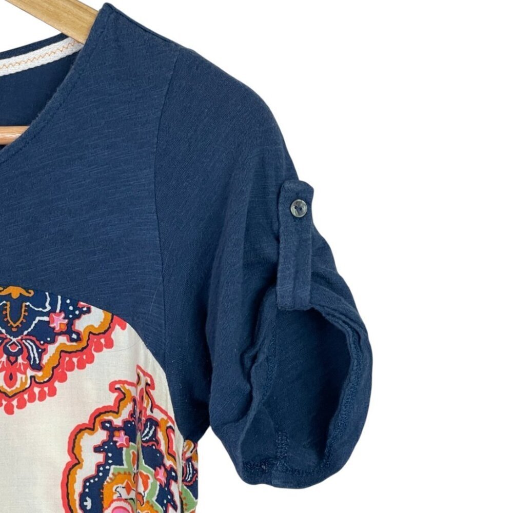 MEADOW RUE SOLVO BOHO PRINTED TUNIC TOP - Picture 5 of 9